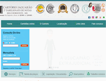 Tablet Screenshot of cartoriojaguarao.com.br